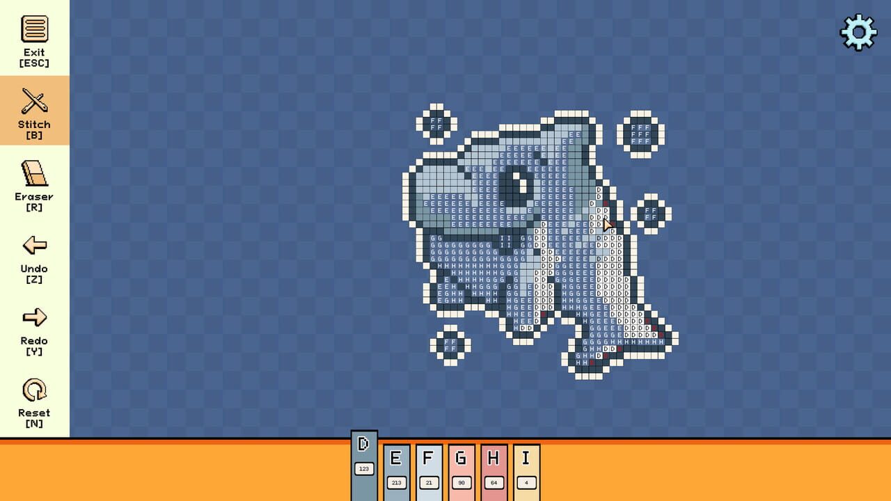 Pixel Cross Stitch Color by Number: Cute Pack 2 — Screenshot 2