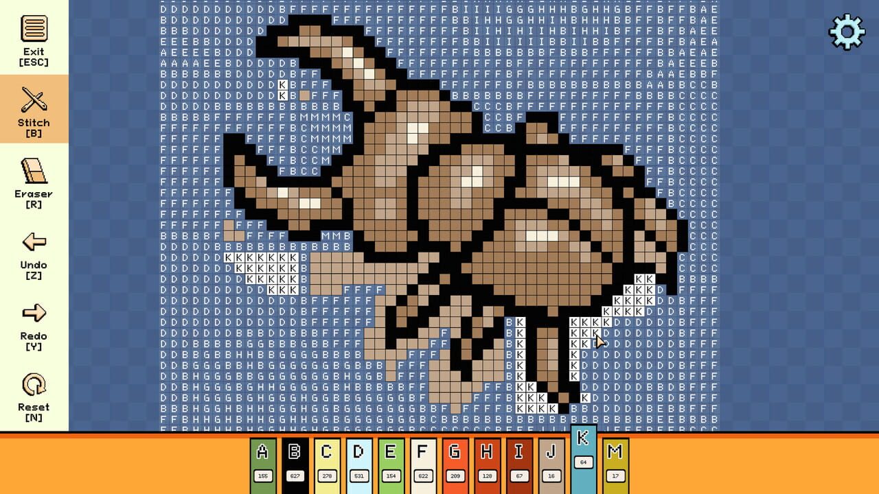 Pixel Cross Stitch: Color by Number - Simple Nature Pack 2 — Screenshot 2
