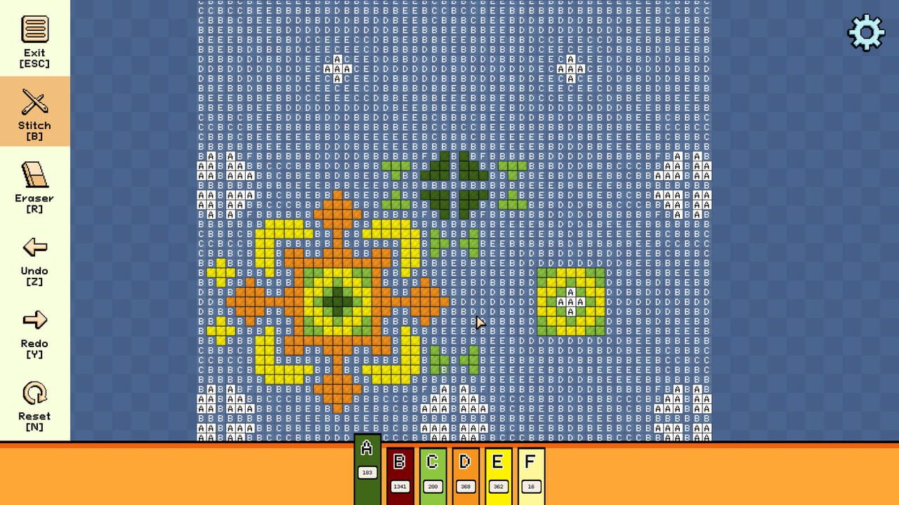 Pixel Cross Stitch: Color by Number - Simple Patterns Pack 5 — Screenshot 4