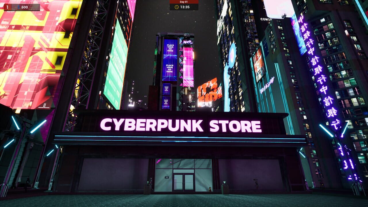 Cyberpunk Store Simulator Screenshot 1