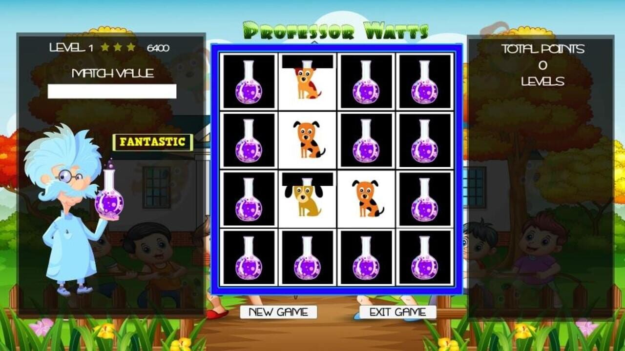 Professor Watts Memory Match: Puppies — Screenshot 2