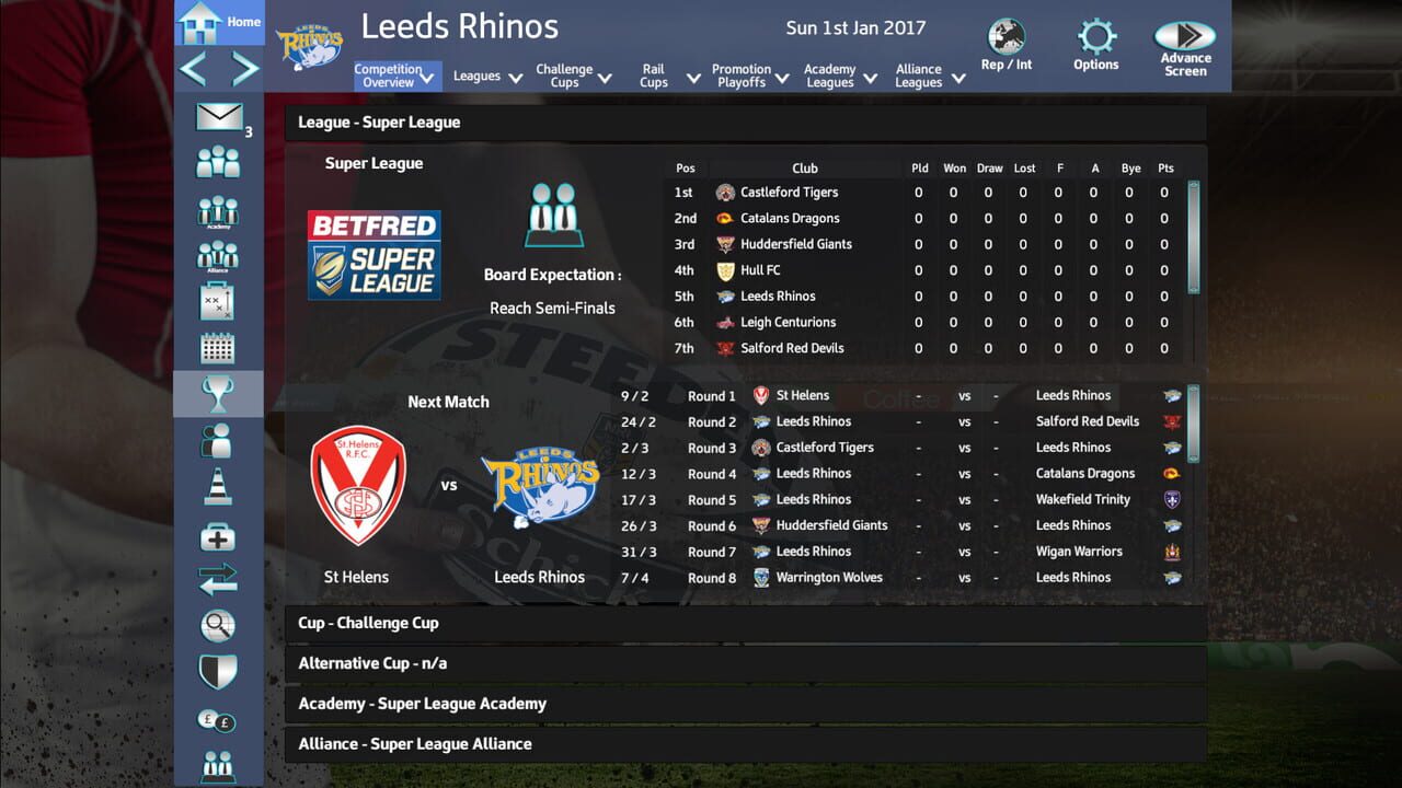 Rugby League Team Manager 2018 — Screenshot 3