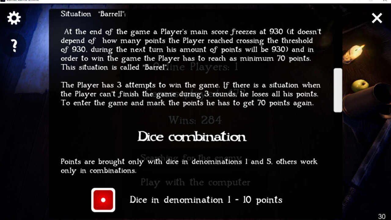 Bones game online — Screenshot 5