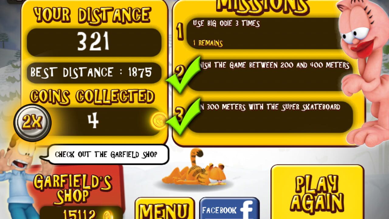 Garfield's Wild Ride — Screenshot 4