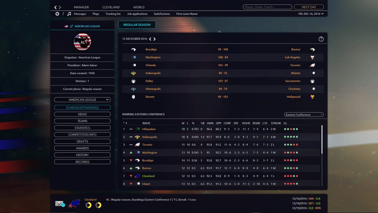 Pro Basketball Manager 2017 — Screenshot 2