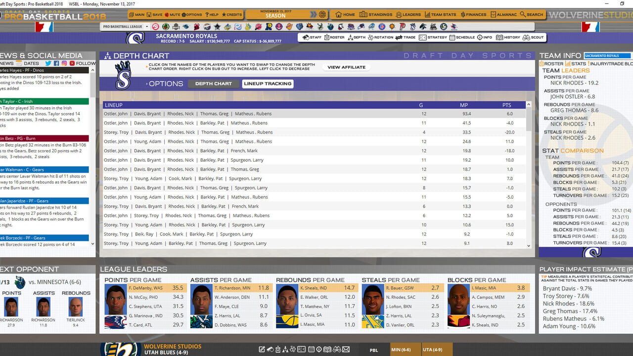 Draft Day Sports: Pro Basketball 2018 — Screenshot 5