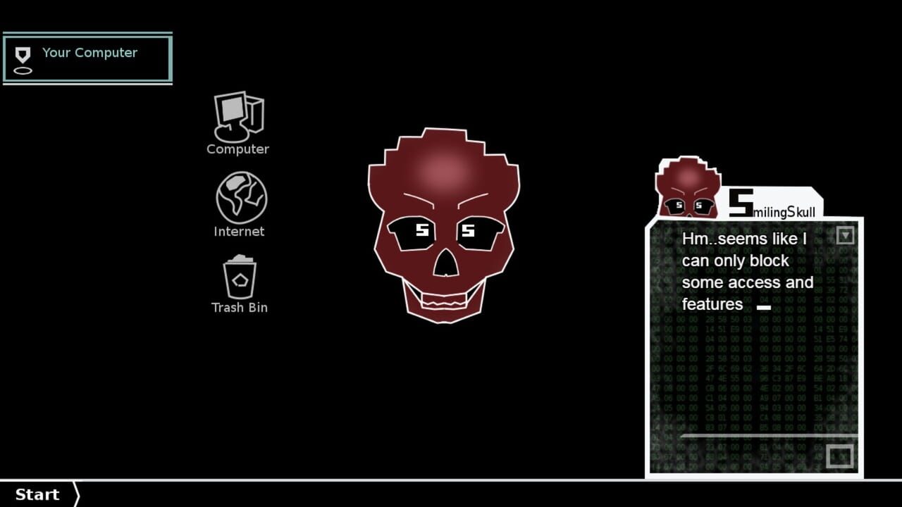 Scarlet Smiling Skull Image