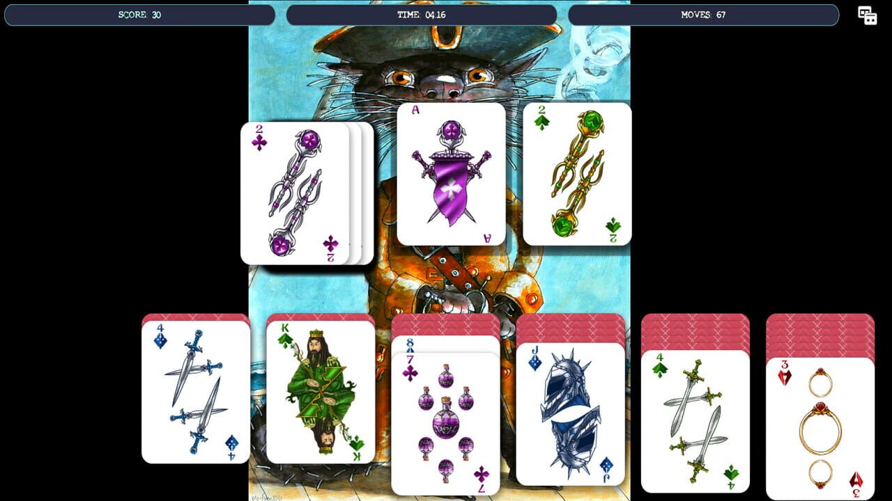 Solitaire - Cat Pirate Portrait Image