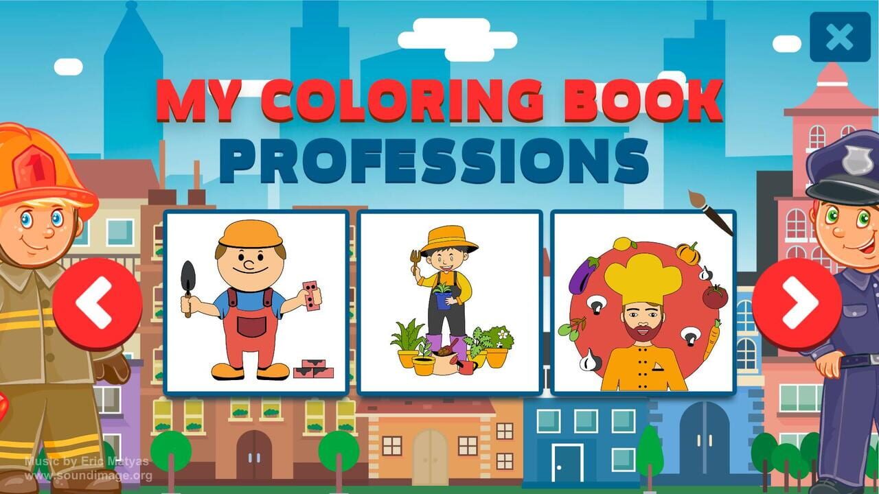 My Coloring Book: Professions Image