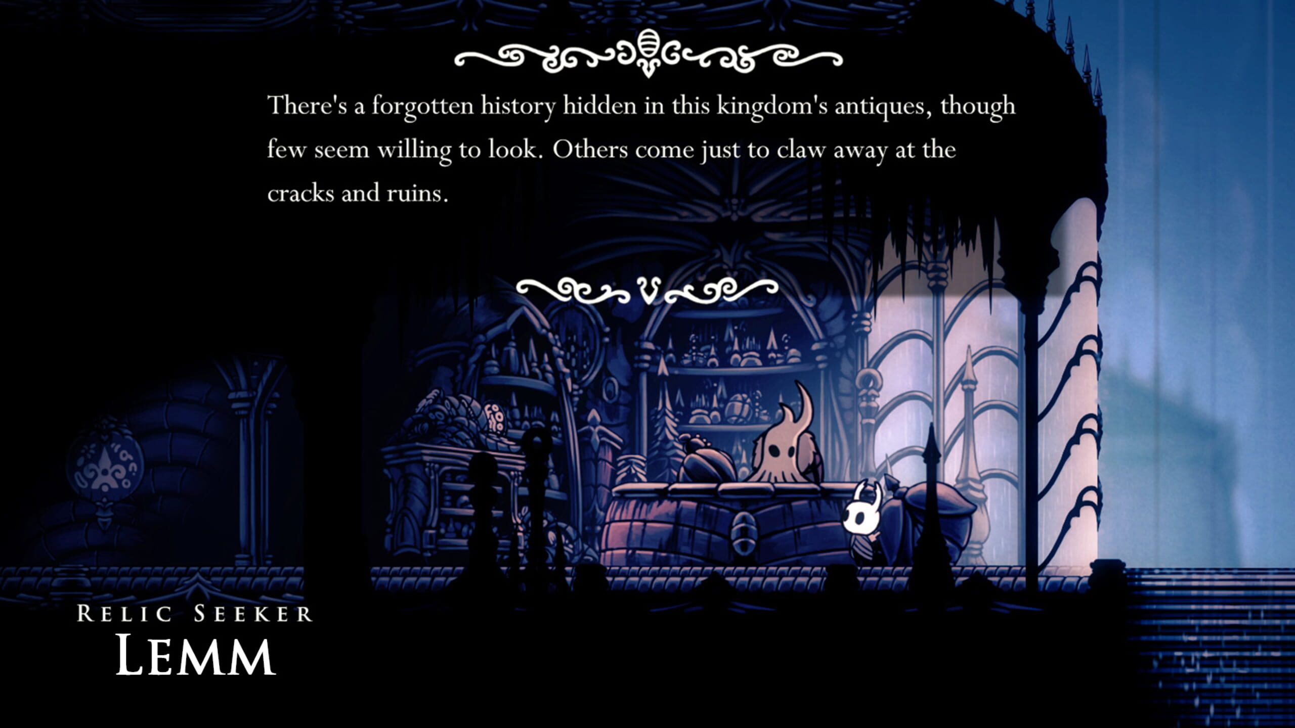 Screenshot do game Hollow Knight