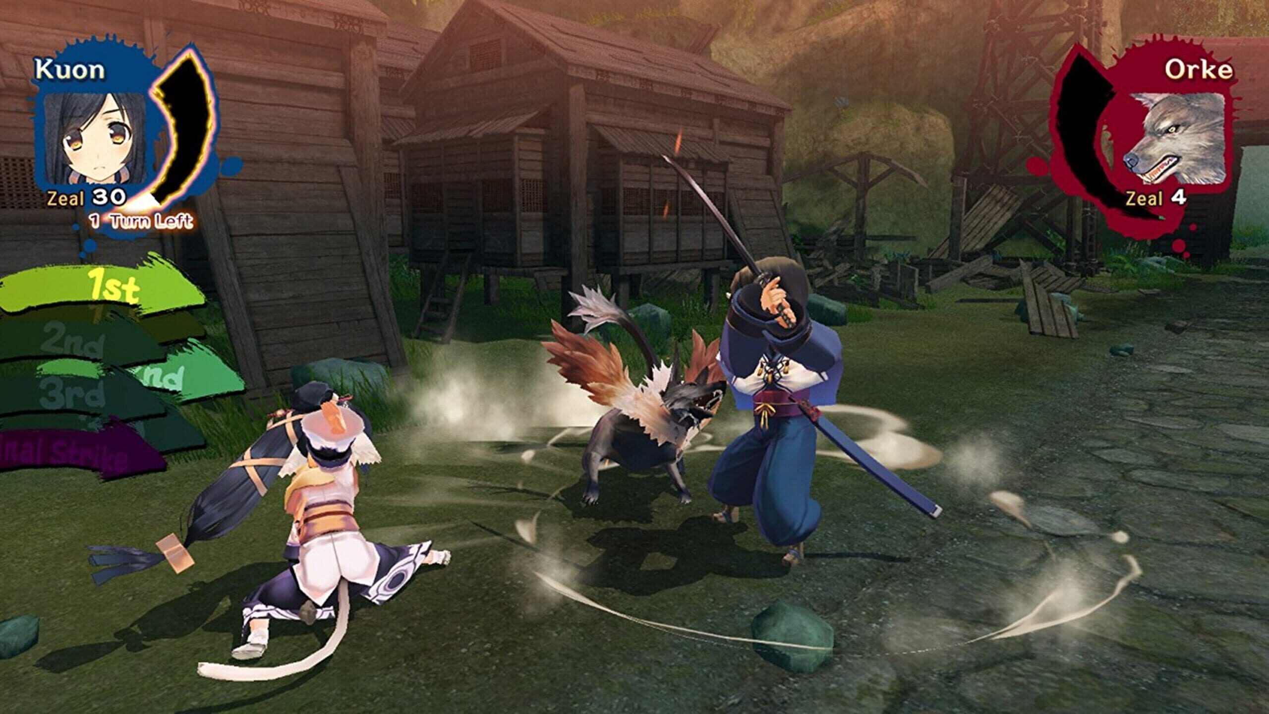 Screenshot do game Utawarerumono: Mask of Truth