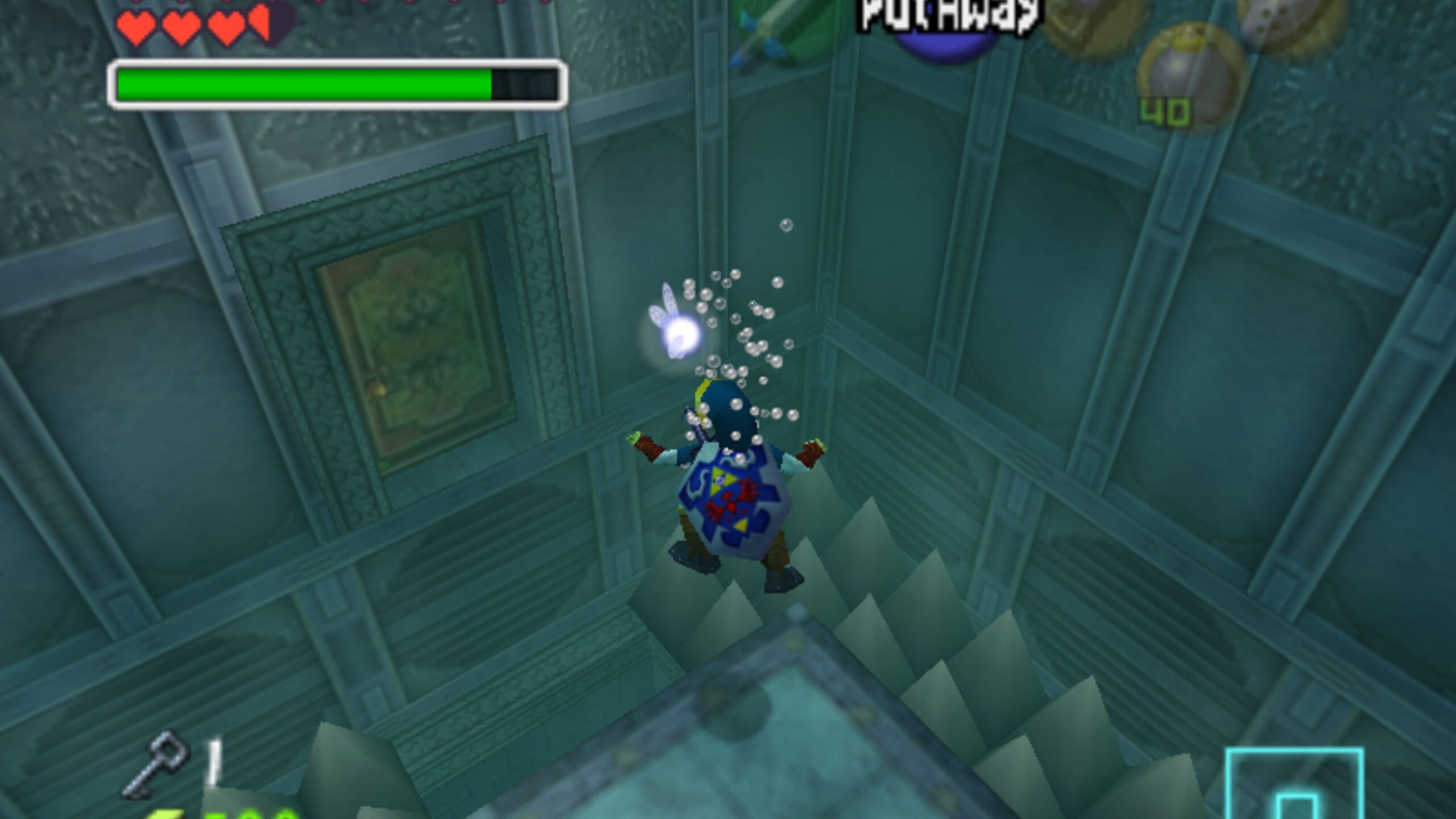 Screenshot do game The Legend of Zelda: Ocarina of Time
