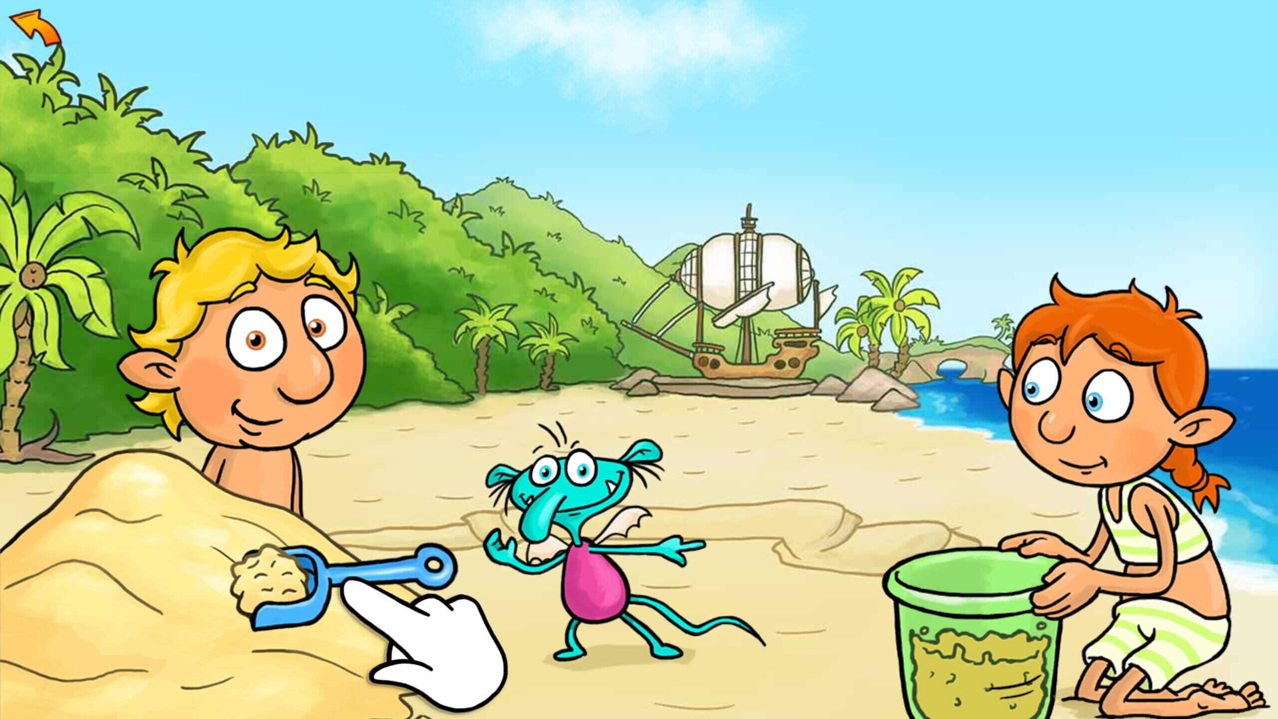 Screenshot do game The Zwuggels: Beach Holidays