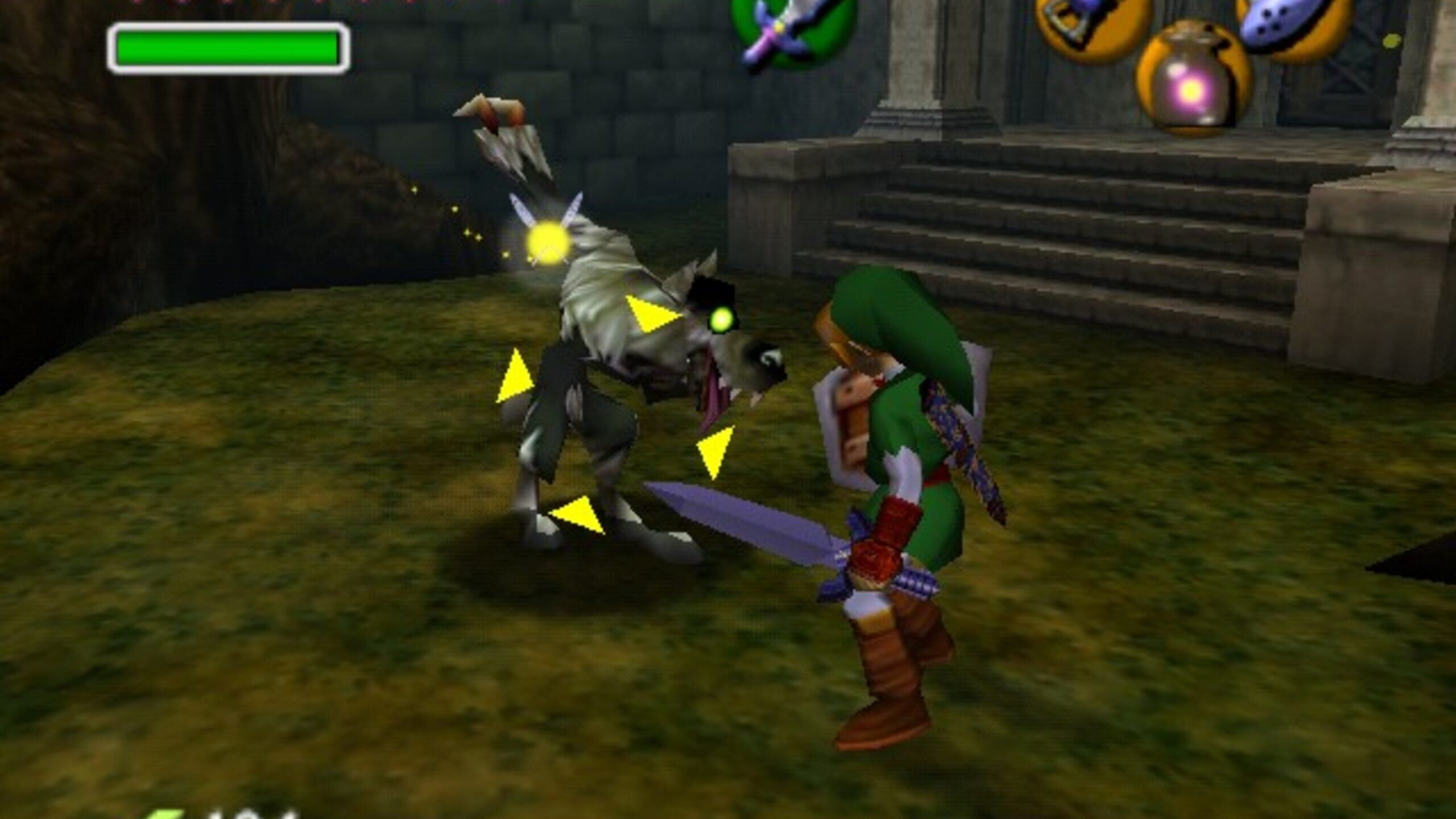 Screenshot do game The Legend of Zelda: Ocarina of Time
