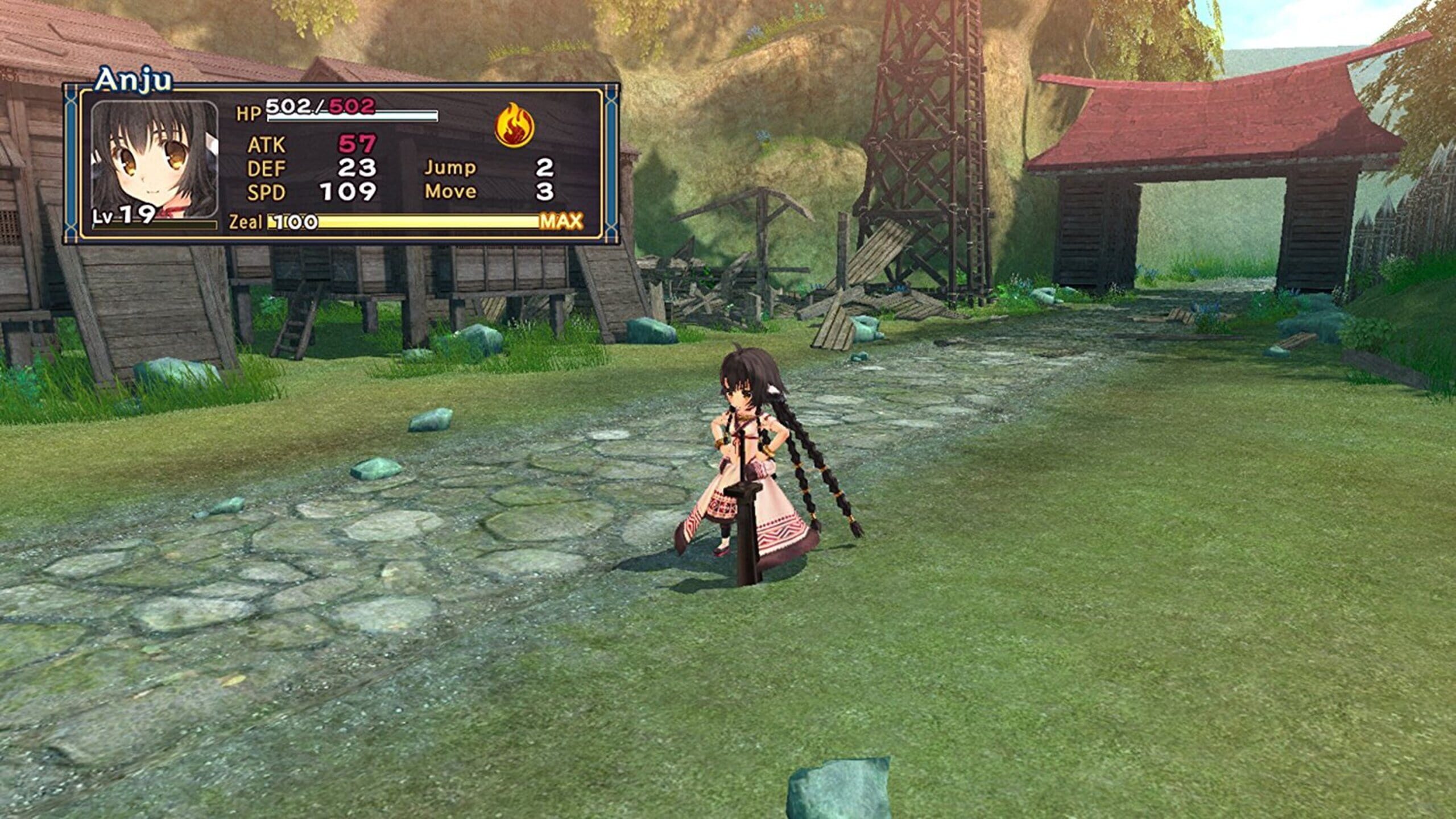 Screenshot do game Utawarerumono: Mask of Truth