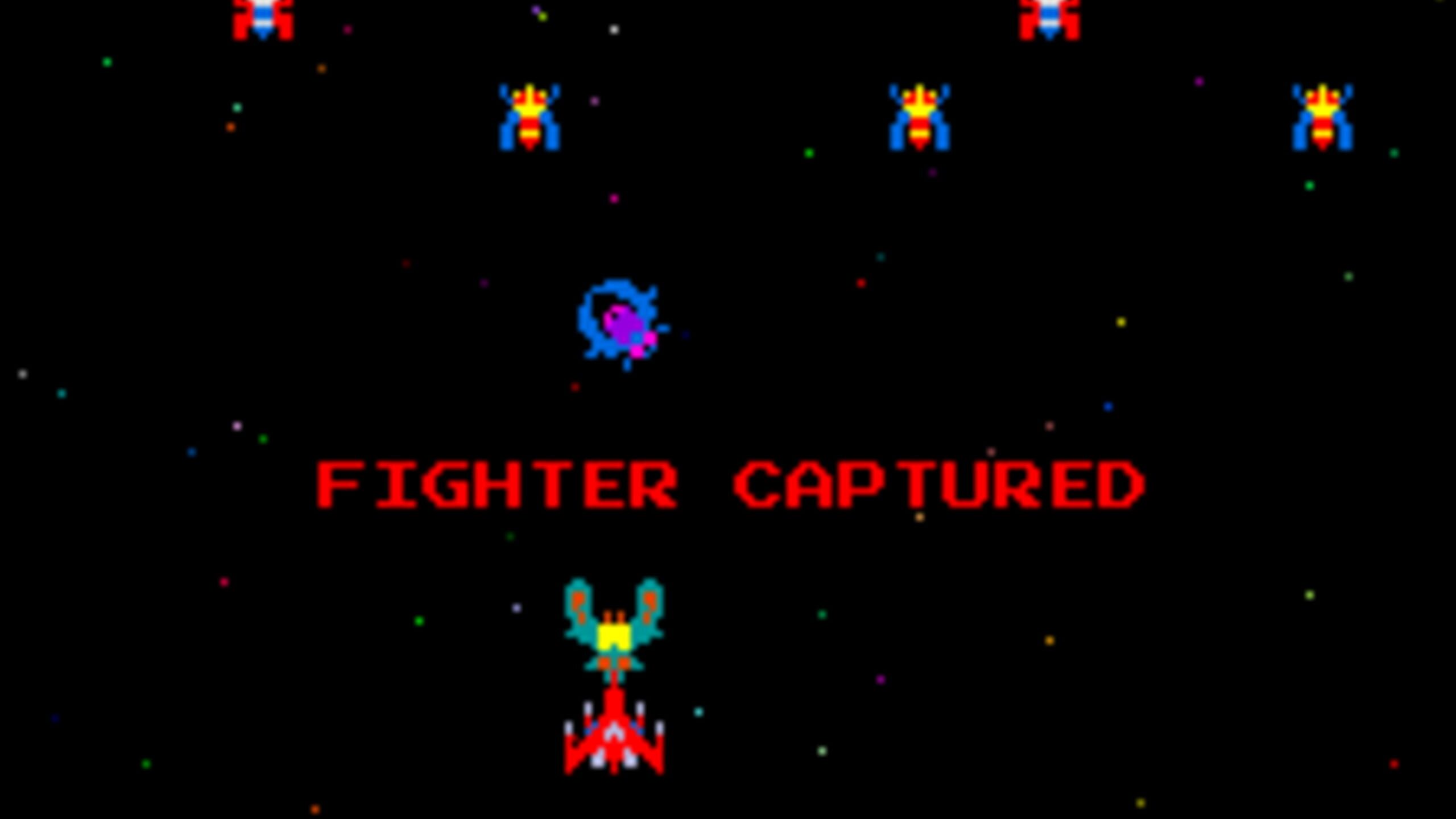 Screenshot do game Galaga