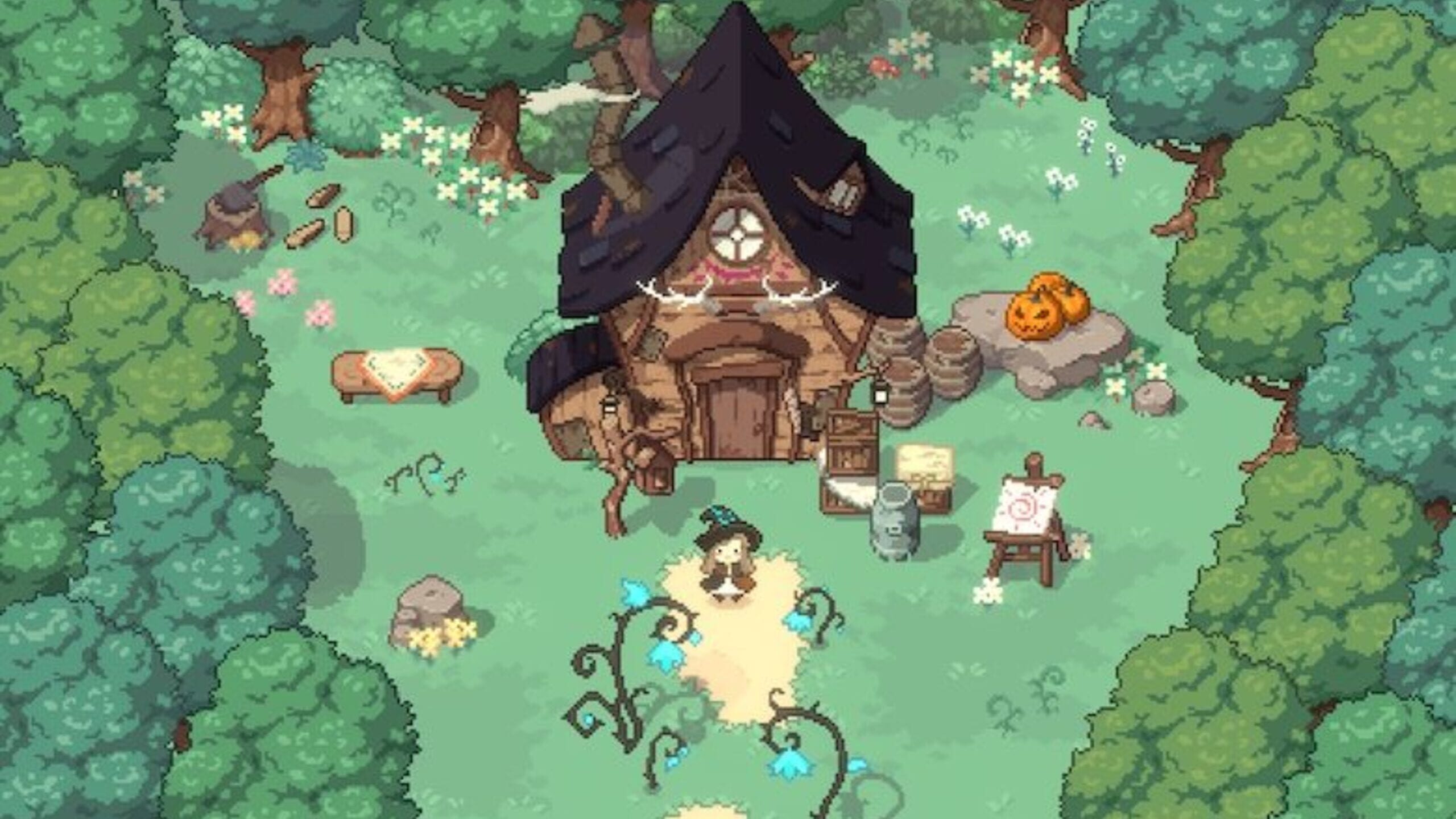 Screenshot do game Little Witch in the Woods