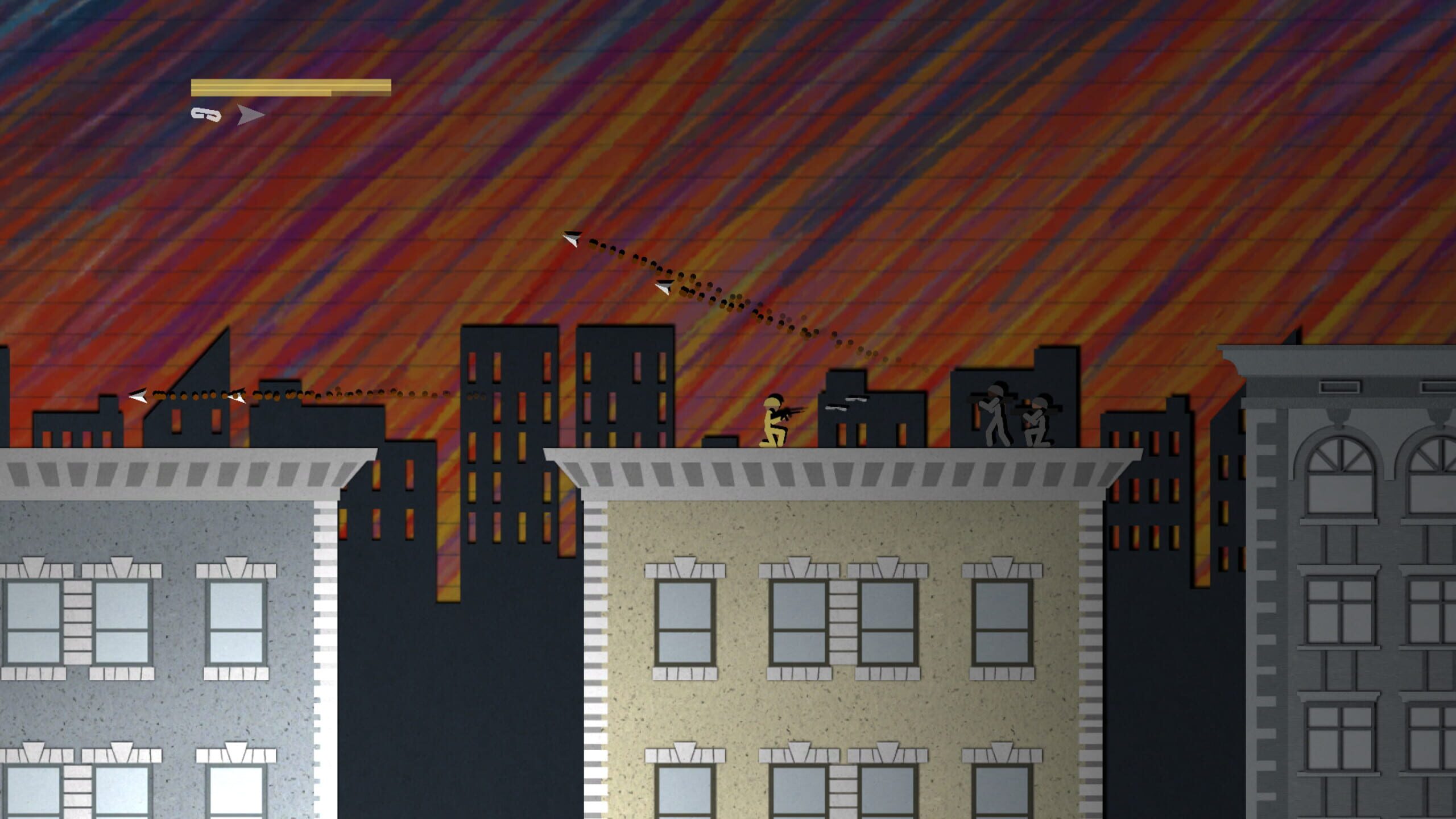 Screenshot do game Stick 'Em Up 2: Paper Adventures