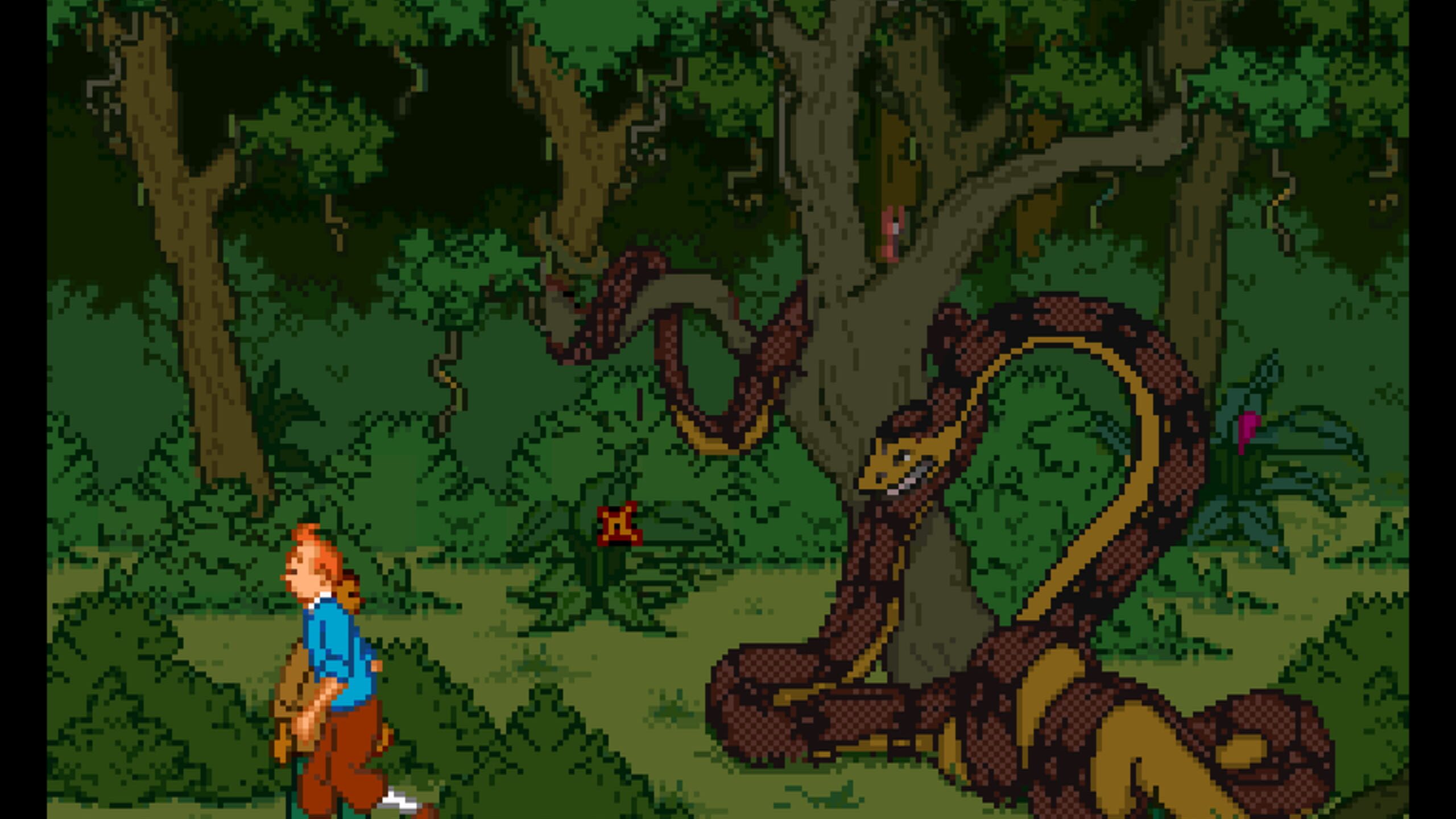 Screenshot do game The Adventures of Tintin: Prisoners of the Sun