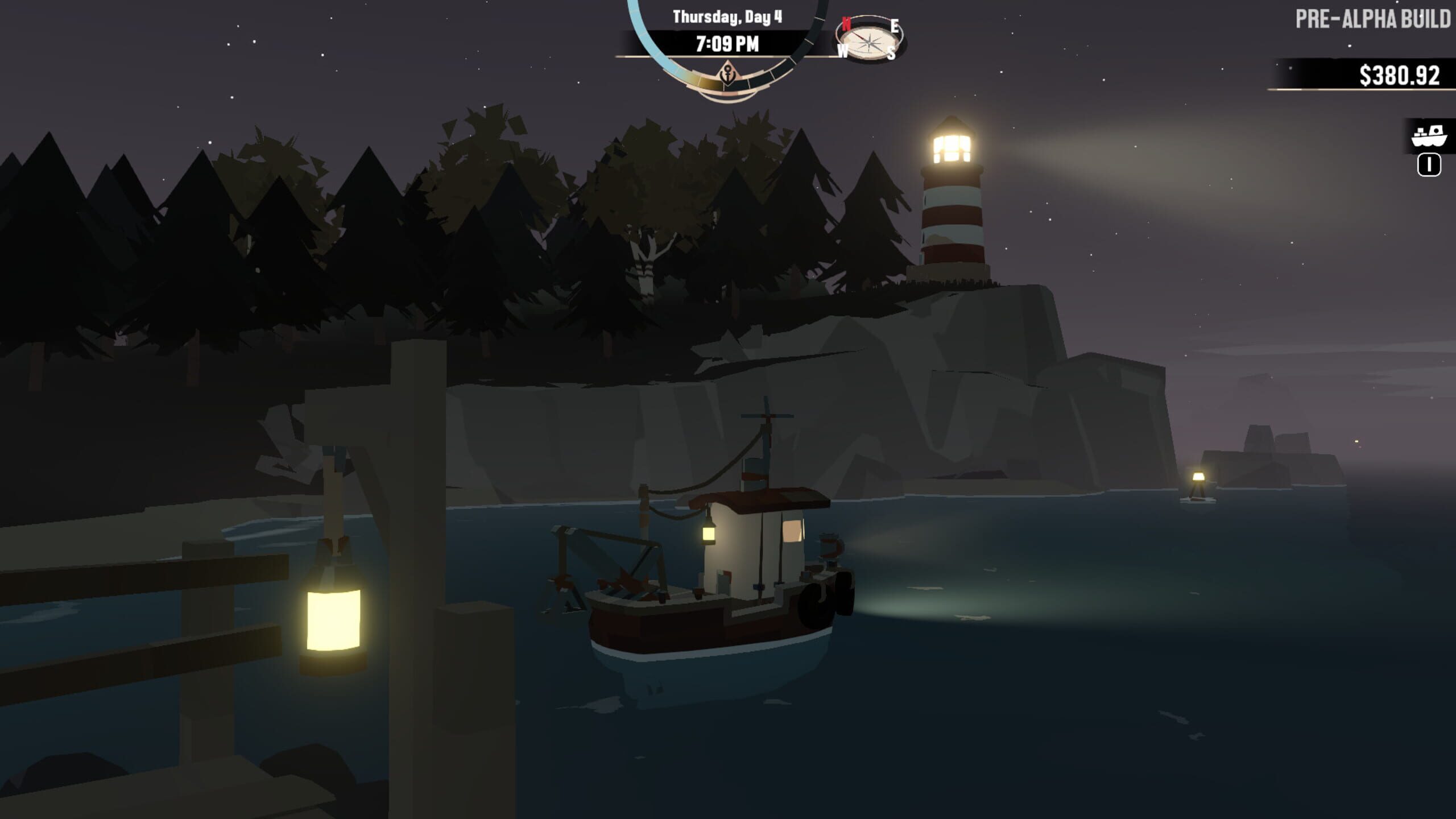 Screenshot from Dredge