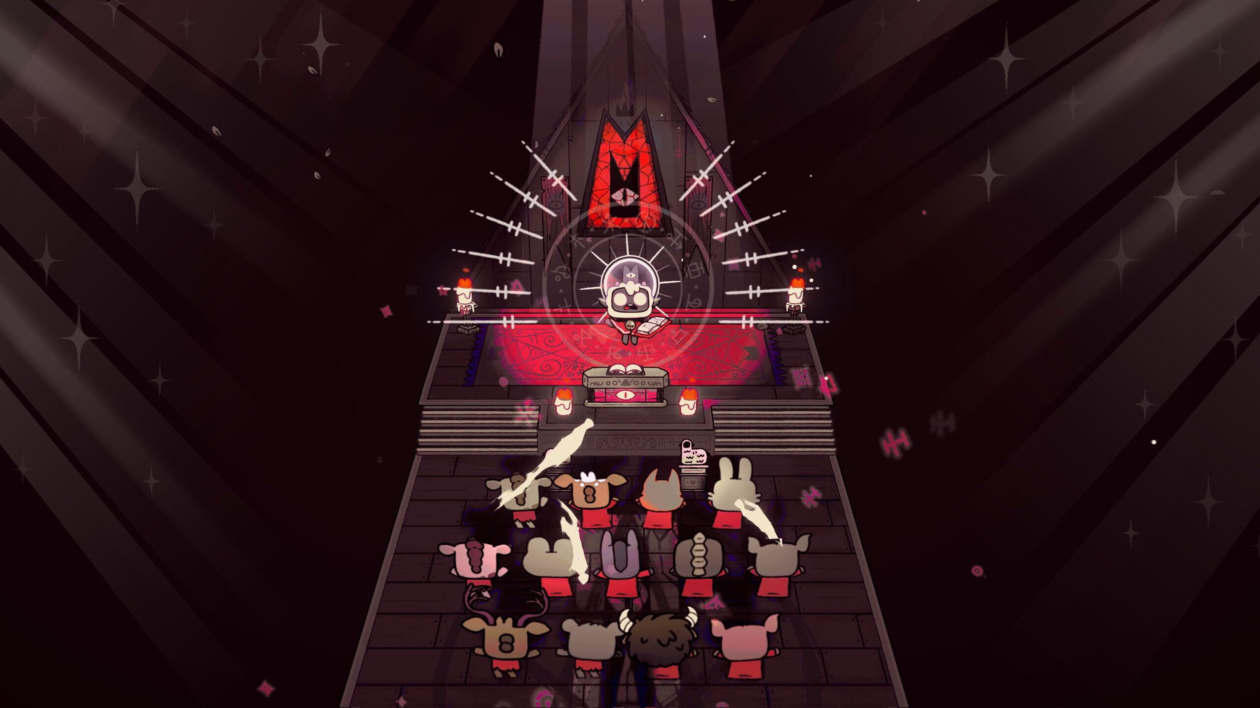 Screenshot do game Cult of the Lamb