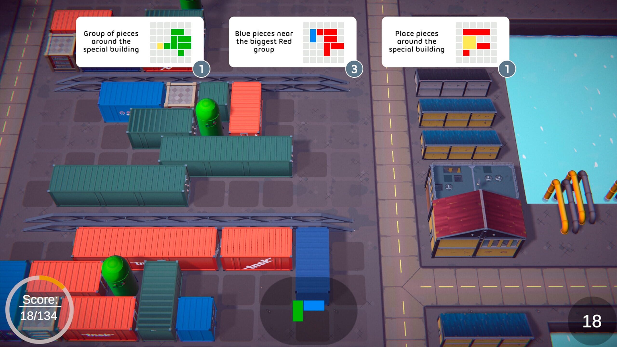 Screenshot do game Satama Puzzle