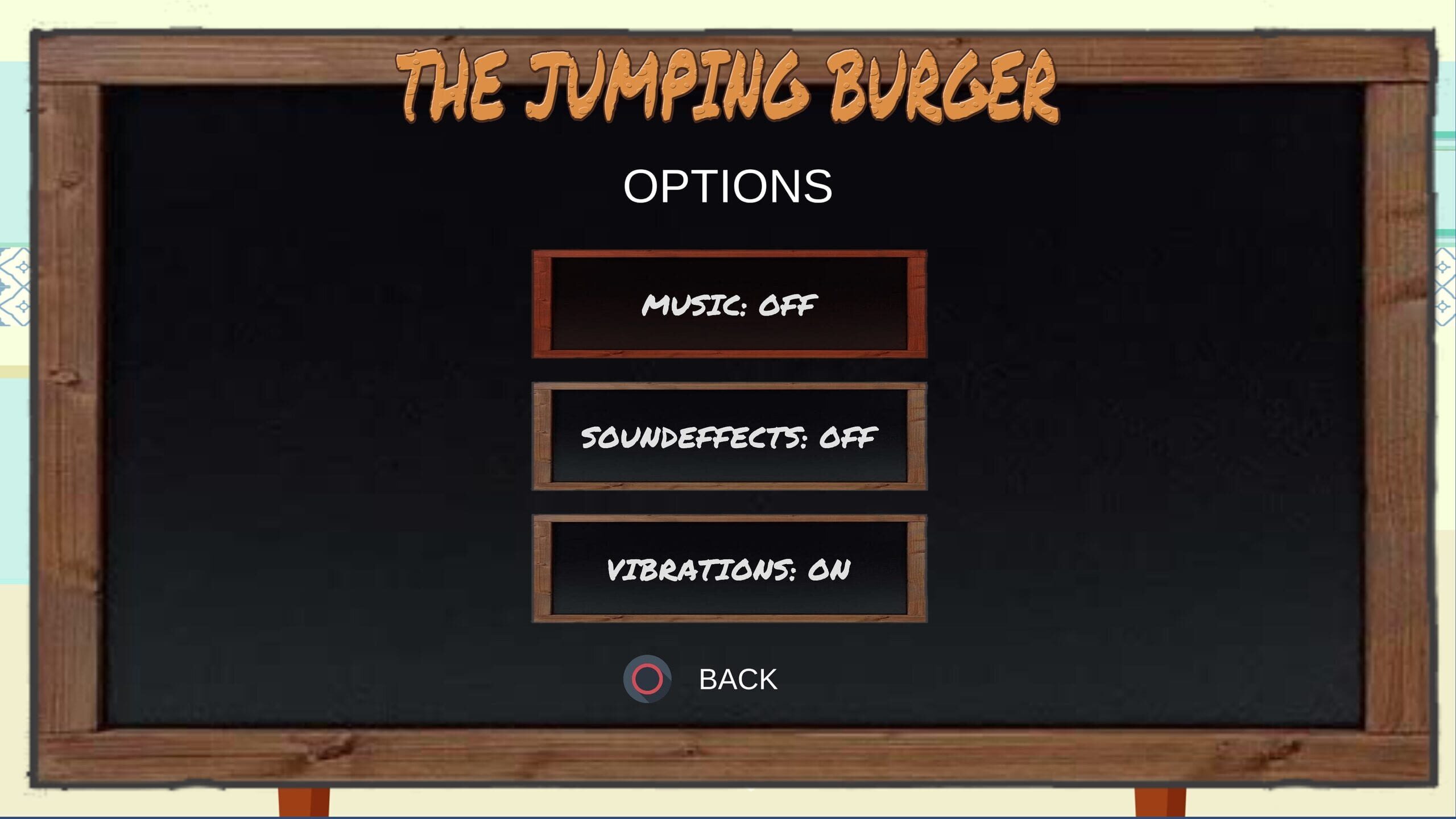 Screenshot do game The Jumping Burger