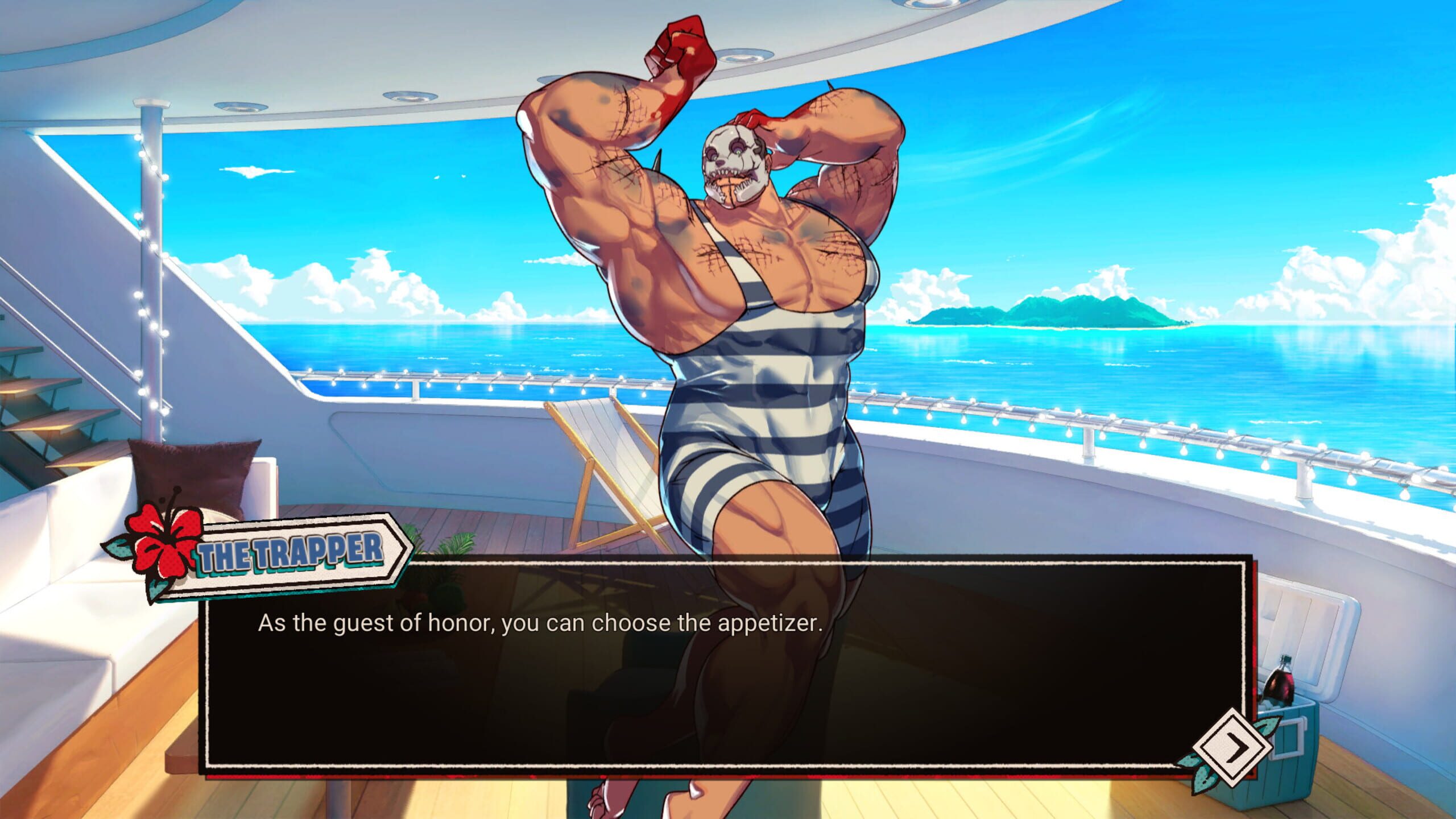 Screenshot from Hooked on You: A Dead by Daylight Dating Sim