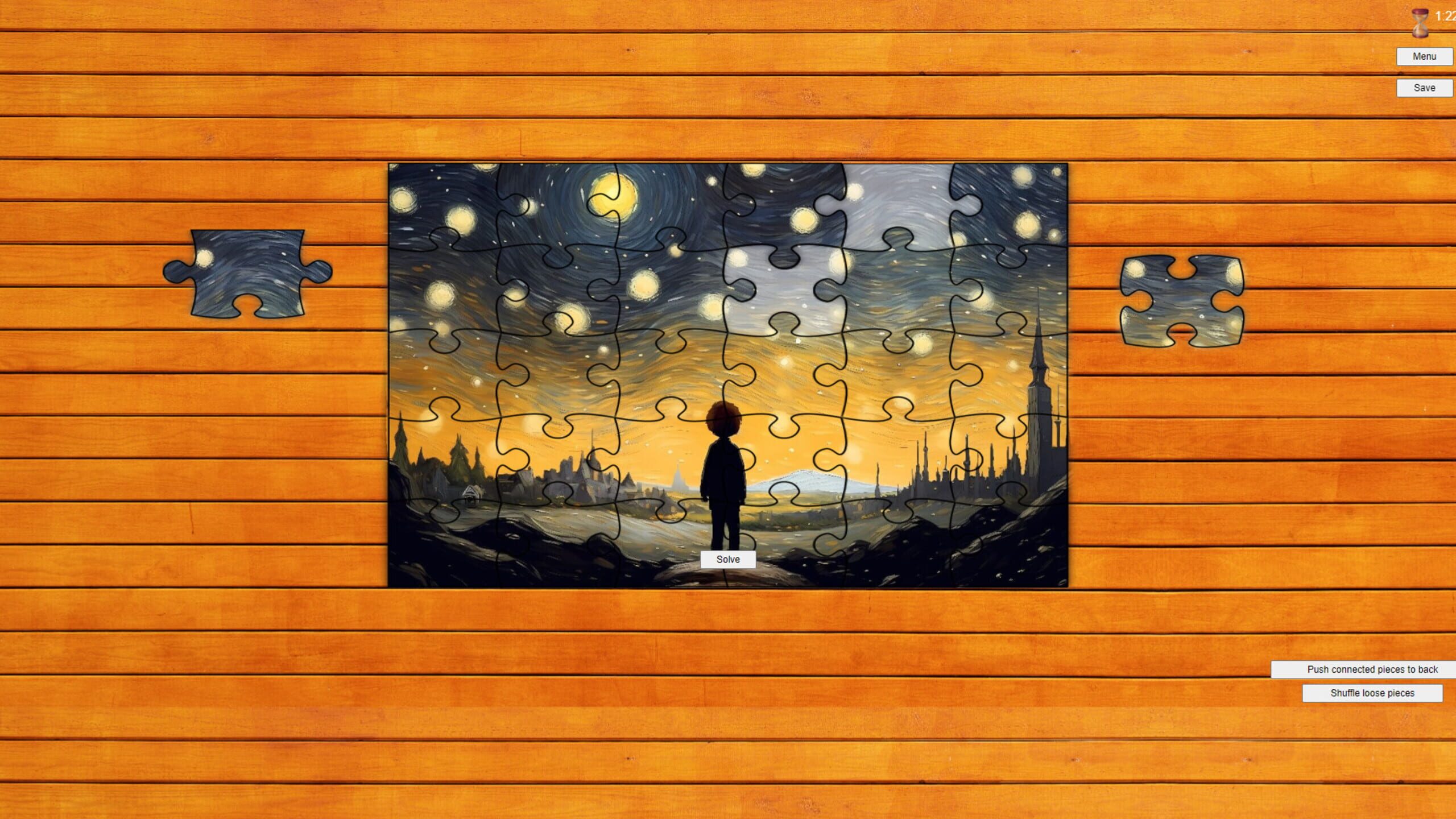 Screenshot from Van Gogh's Masterpiece Jigsaw Puzzles
