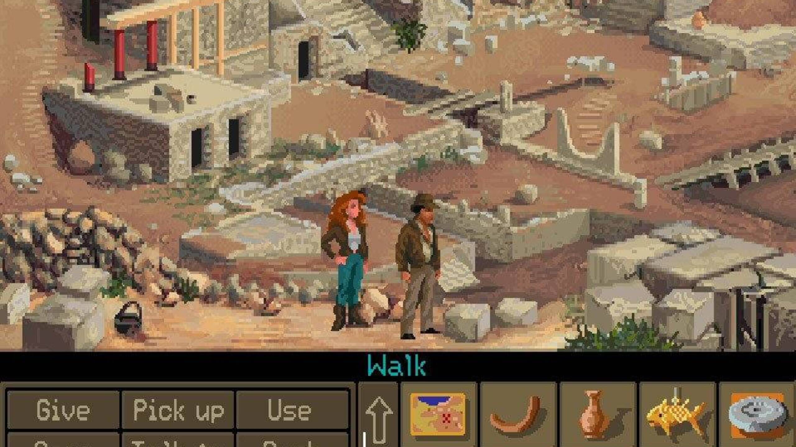 Screenshot from Indiana Jones and the Fate of Atlantis