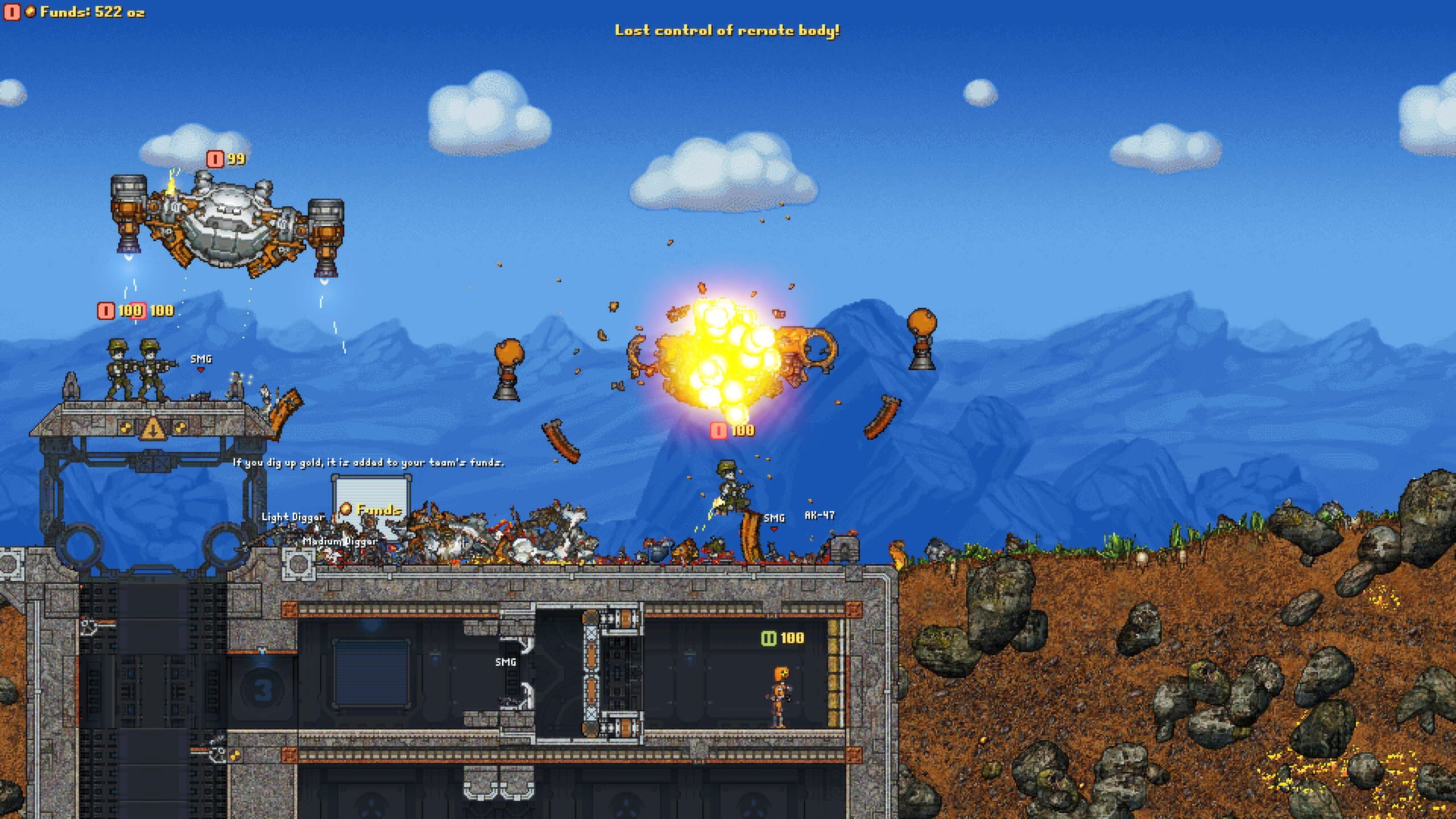Screenshot from Cortex Command