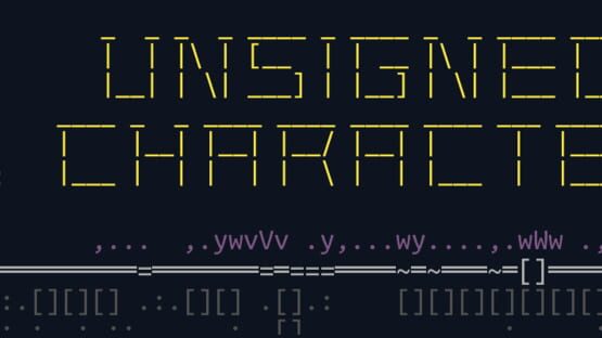 Unsigned Character backdrop