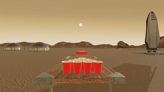 VR Pong gameplay screenshot