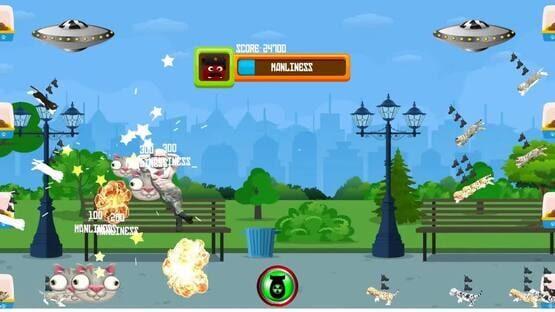 Kicking Kittens: Putin Saves the World gameplay screenshot