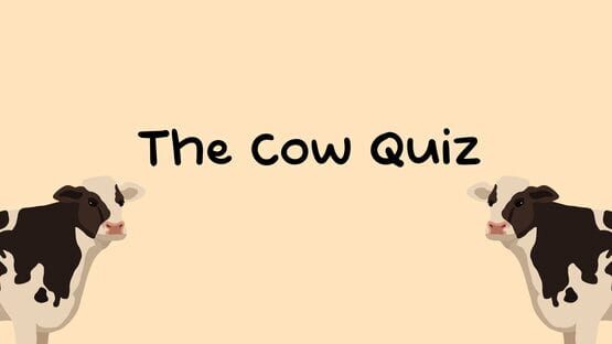 The Cow Quiz gameplay screenshot