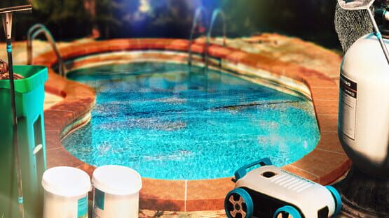 Pool Cleaning Simulator backdrop