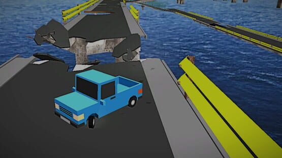 Crossing Damaged Bridge backdrop
