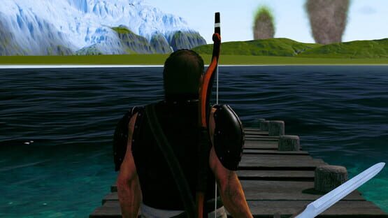 The Submerging Island backdrop