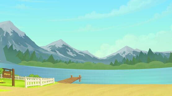Alpine Lake backdrop