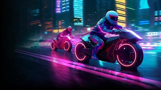 2044 Moto Racer: Cyber Racing Simulator official artwork 3