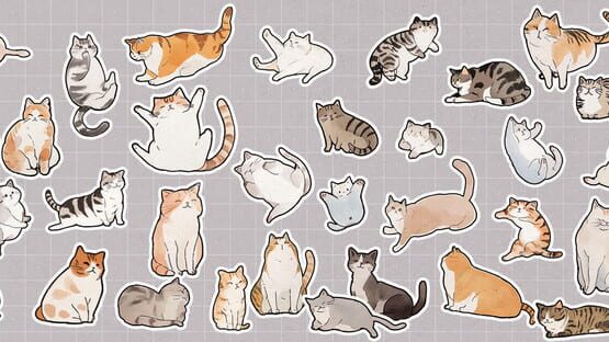 Cats Huddled Together backdrop