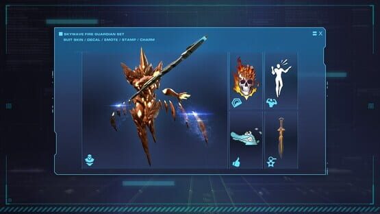 Exoprimal: Skywave Fire Guardian Set gameplay screenshot