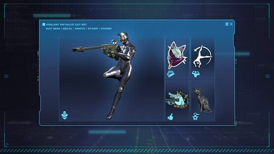 Exoprimal: Vigilant Metallic Cat Set gameplay screenshot