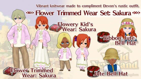 WorldNeverland: Flower Trimmed Wear Set - Sakura gameplay screenshot