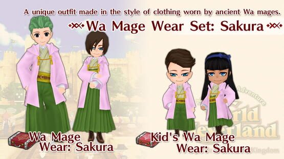 WorldNeverland: Wa Mage Wear Set - Sakura gameplay screenshot