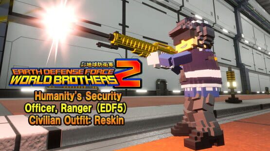 Earth Defense Force: World Brothers 2 - "Additional character" Humanity's Security Officer, Ranger (EDF5) gameplay screenshot