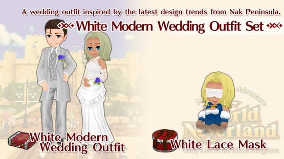 WorldNeverland: White Modern Wedding Outfit Set gameplay screenshot