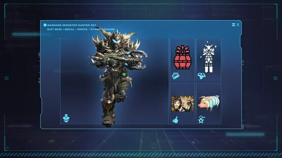 Exoprimal: Barrage Monster Hunter Set gameplay screenshot