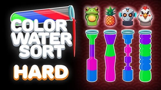 Color Water Sort: Hard gameplay screenshot