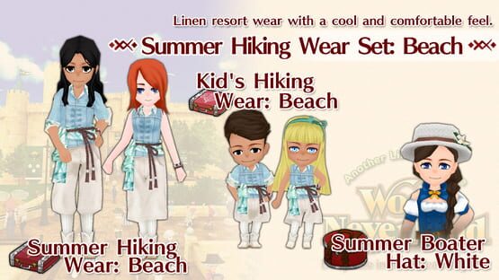 WorldNeverland: Elnea Kingdom - Summer Hiking Wear Set: Beach gameplay screenshot